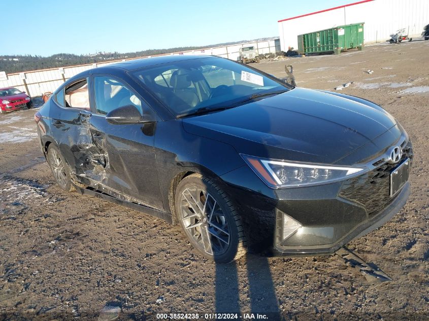 2019 HYUNDAI ELANTRA SPORT - KMHD04LB3KU885596