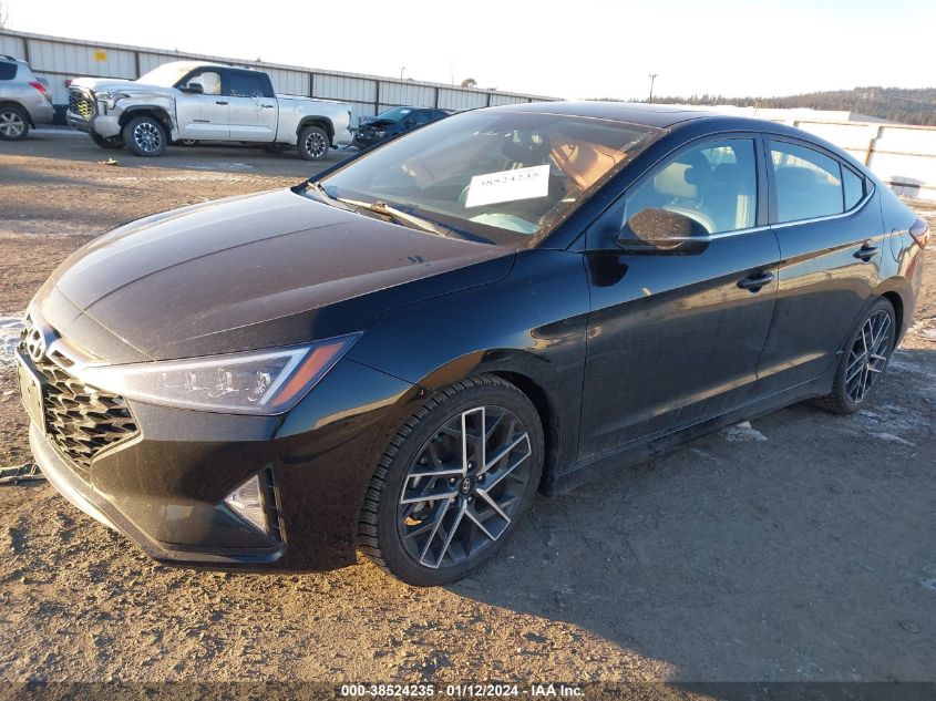 2019 HYUNDAI ELANTRA SPORT - KMHD04LB3KU885596