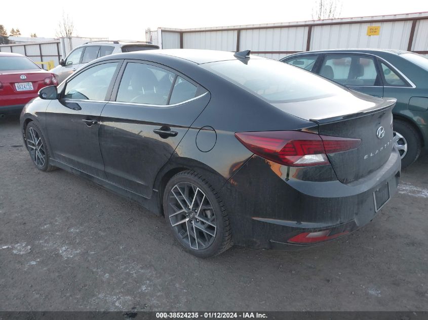 2019 HYUNDAI ELANTRA SPORT - KMHD04LB3KU885596