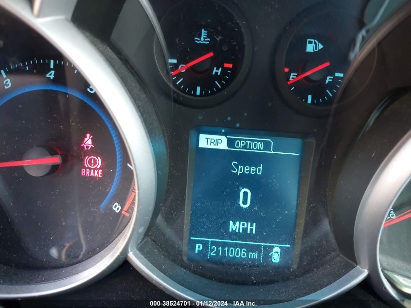 2014 CHEVROLET CRUZE LT - 1G1PK5SB5E7253598