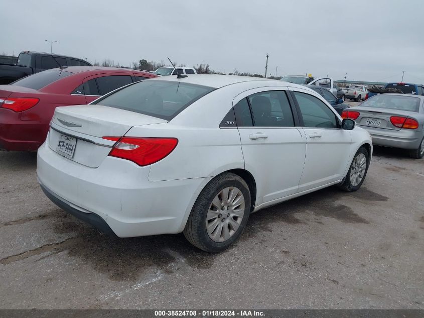 2013 CHRYSLER 200 LX - 1C3CCBAGXDN627345