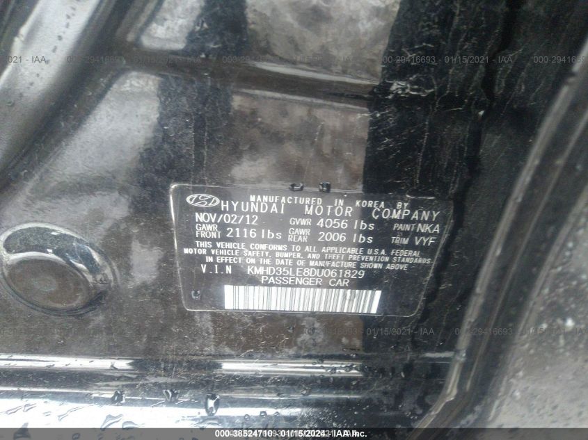 2013 HYUNDAI ELANTRA GT KMHD35LE8DU061829
