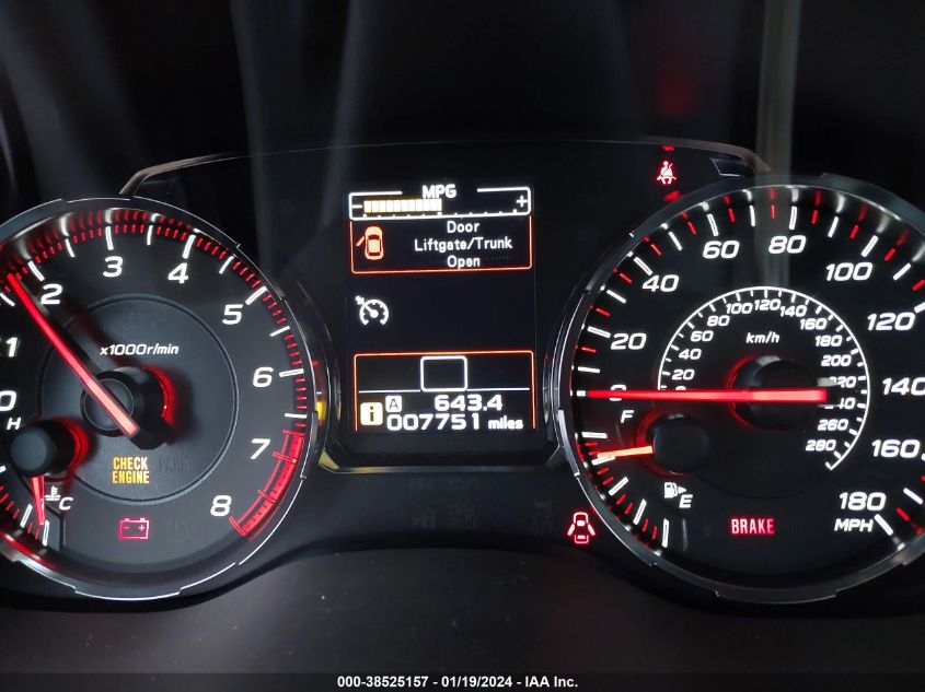 2020 SUBARU WRX - JF1VA1A63L9830778