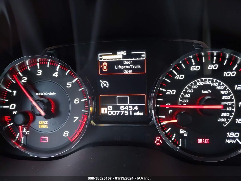 2020 SUBARU WRX - JF1VA1A63L9830778