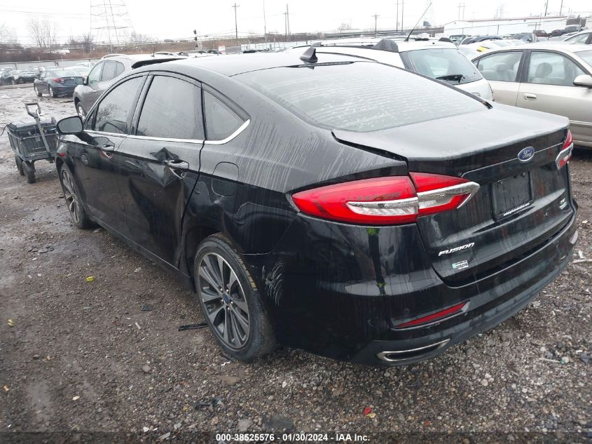 2019 FORD FUSION SE - 3FA6P0T90KR254414