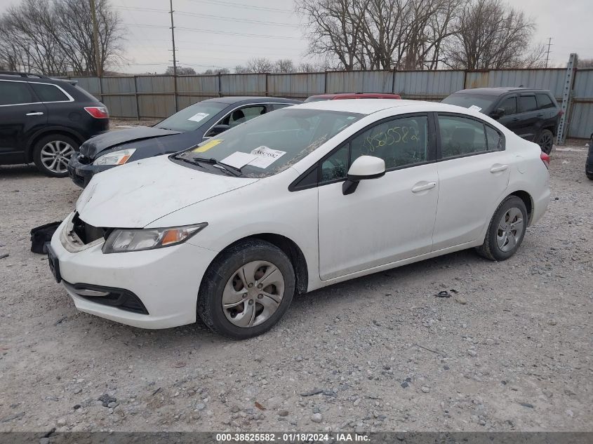 2013 HONDA CIVIC LX - 19XFB2F59DE064053