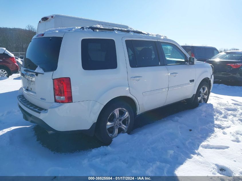 2013 HONDA PILOT EXL - 5FNYF4H5XDB039551