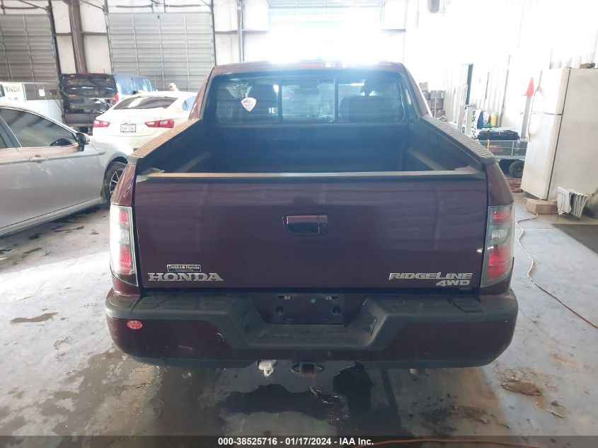 2013 HONDA RIDGELINE RTL - 5FPYK1F54DB007103