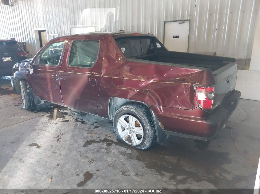 2013 HONDA RIDGELINE RTL - 5FPYK1F54DB007103