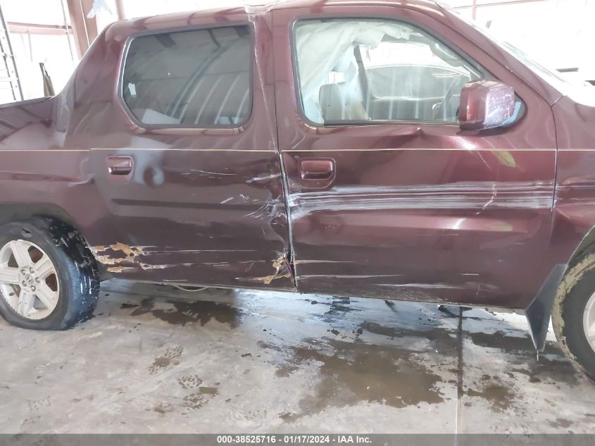 2013 HONDA RIDGELINE RTL - 5FPYK1F54DB007103