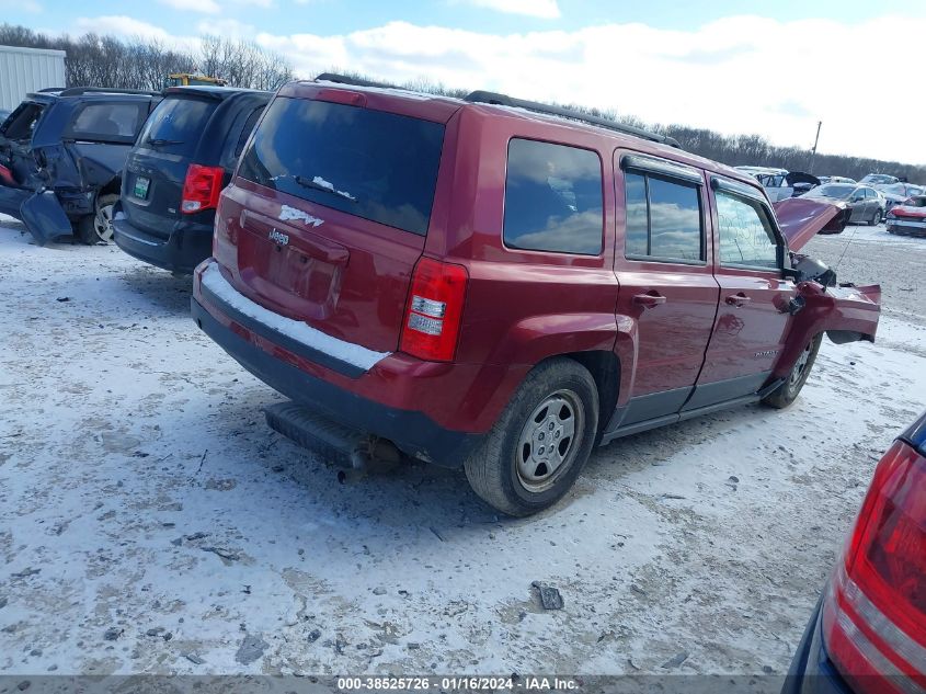 2016 JEEP PATRIOT SPORT - 1C4NJPBAXGD811356