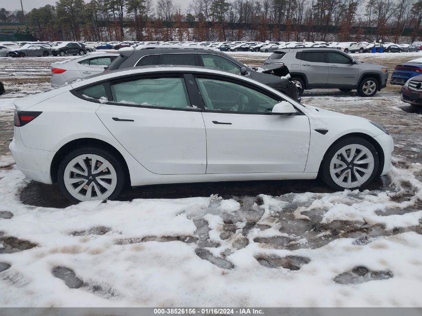 2022 TESLA MODEL 3 - 5YJ3E1EA4NF368468