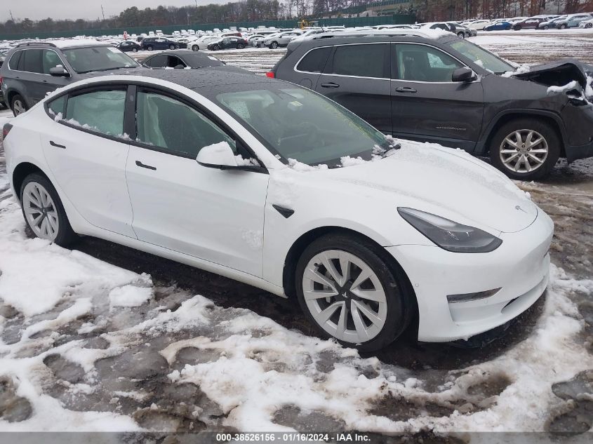 2022 TESLA MODEL 3 - 5YJ3E1EA4NF368468