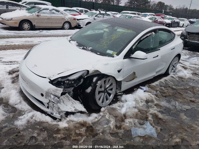 2022 TESLA MODEL 3 - 5YJ3E1EA4NF368468