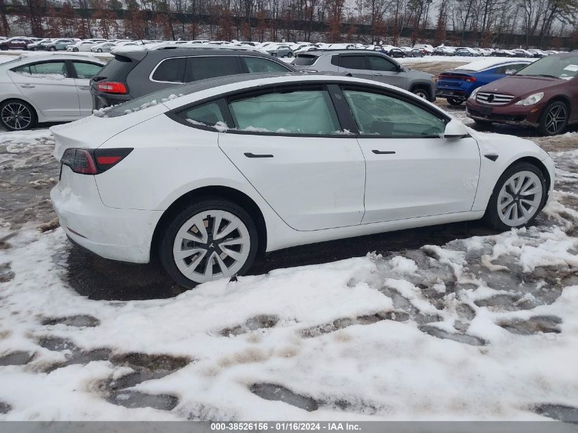 5YJ3E1EA4NF368468 | 2022 TESLA MODEL 3