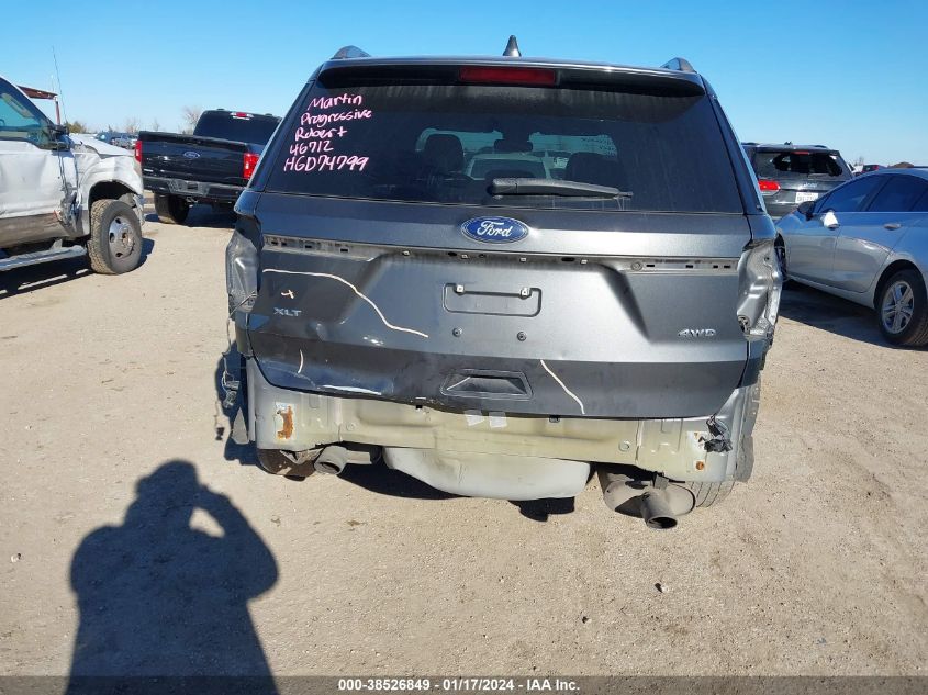 2017 FORD EXPLORER XLT - 1FM5K8D84HGD74799