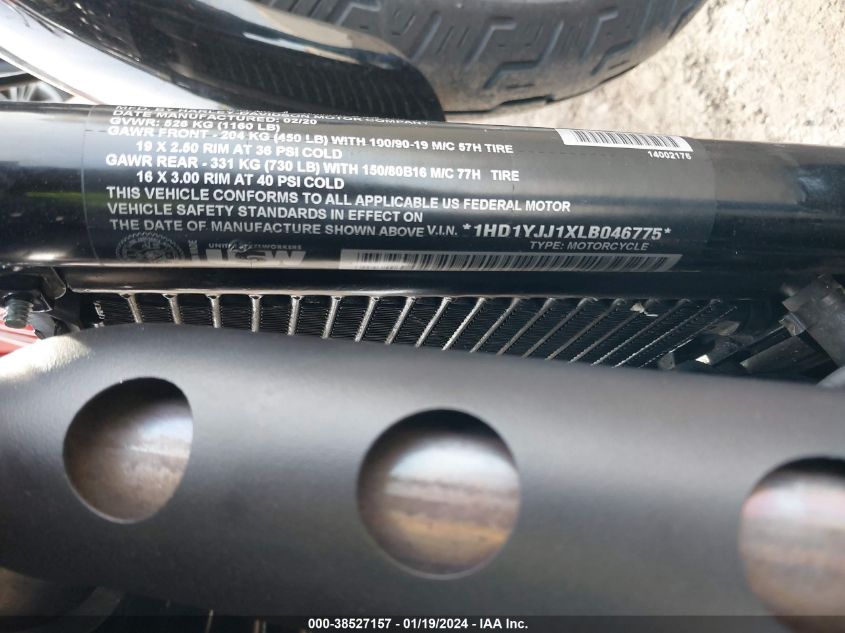 2020 HARLEY-DAVIDSON FXBB 1HD1YJJ1XLB046775