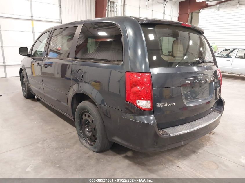 2014 DODGE GRAND CARAVAN AVP/SE - 2C4RDGBG7ER119319