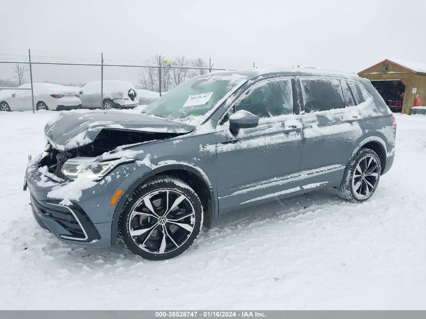 2022 VOLKSWAGEN TIGUAN 2.0T SEL R-LINE - 3VV4B7AX4NM176619