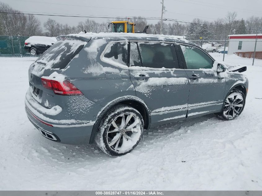 2022 VOLKSWAGEN TIGUAN 2.0T SEL R-LINE - 3VV4B7AX4NM176619