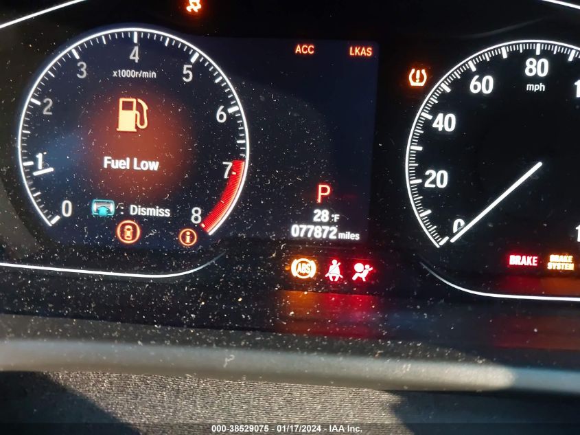 2018 HONDA ACCORD EXL - IHGCV2153JA022598