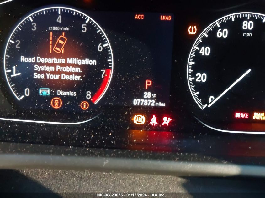 2018 HONDA ACCORD EXL - IHGCV2153JA022598