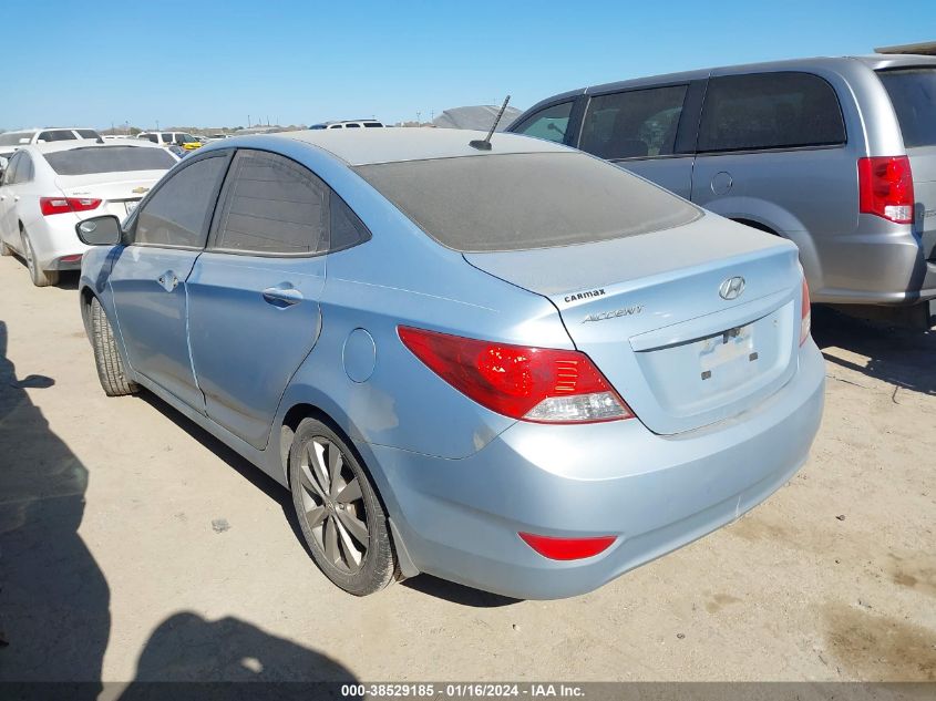 2013 HYUNDAI ACCENT GLS/SE - KMHCU4AE2DU427712