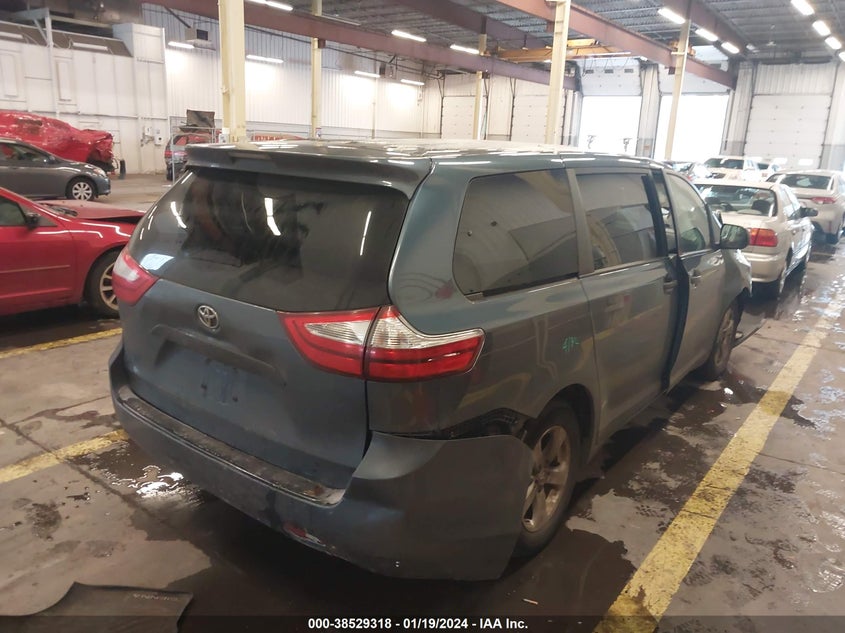 VIN 5TDZZ3DC4HS837751 2017 TOYOTA SIENNA
