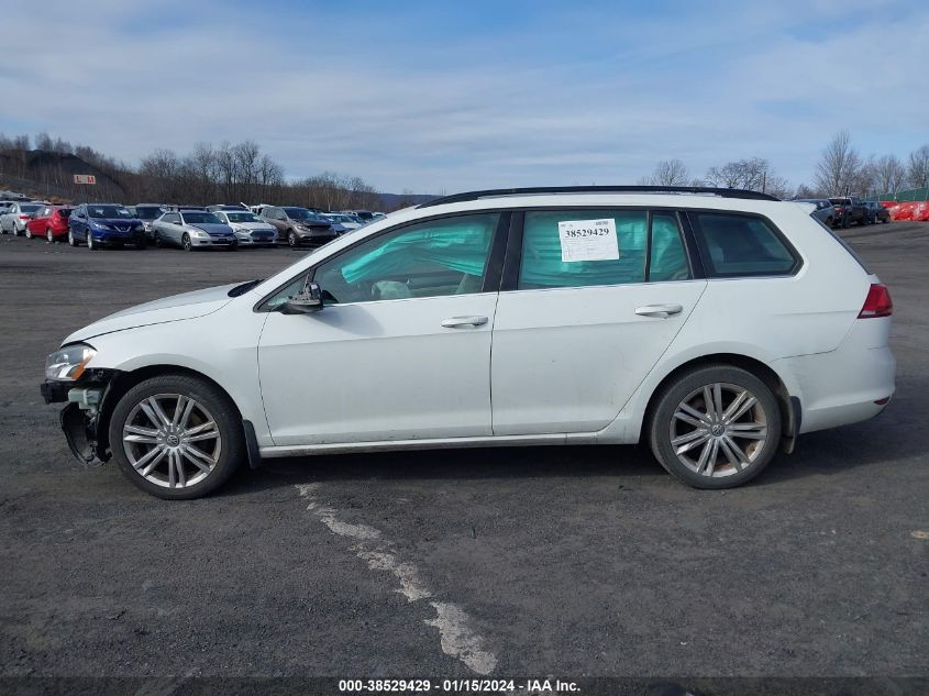 2015 VOLKSWAGEN GOLF SPORTWAGEN TDI SE 4-DOOR - 3VWCA7AU1FM510039