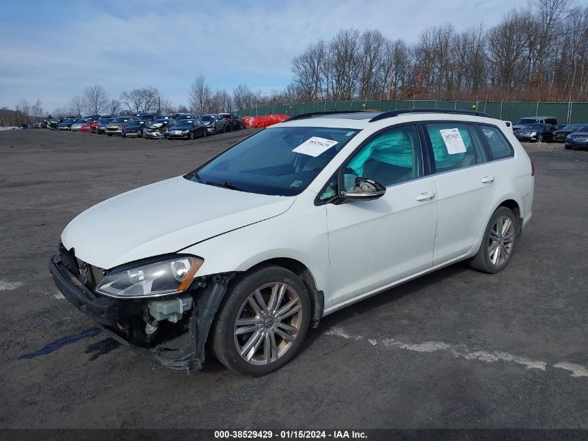 2015 VOLKSWAGEN GOLF SPORTWAGEN TDI SE 4-DOOR - 3VWCA7AU1FM510039