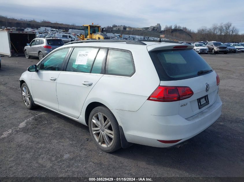 2015 VOLKSWAGEN GOLF SPORTWAGEN TDI SE 4-DOOR - 3VWCA7AU1FM510039