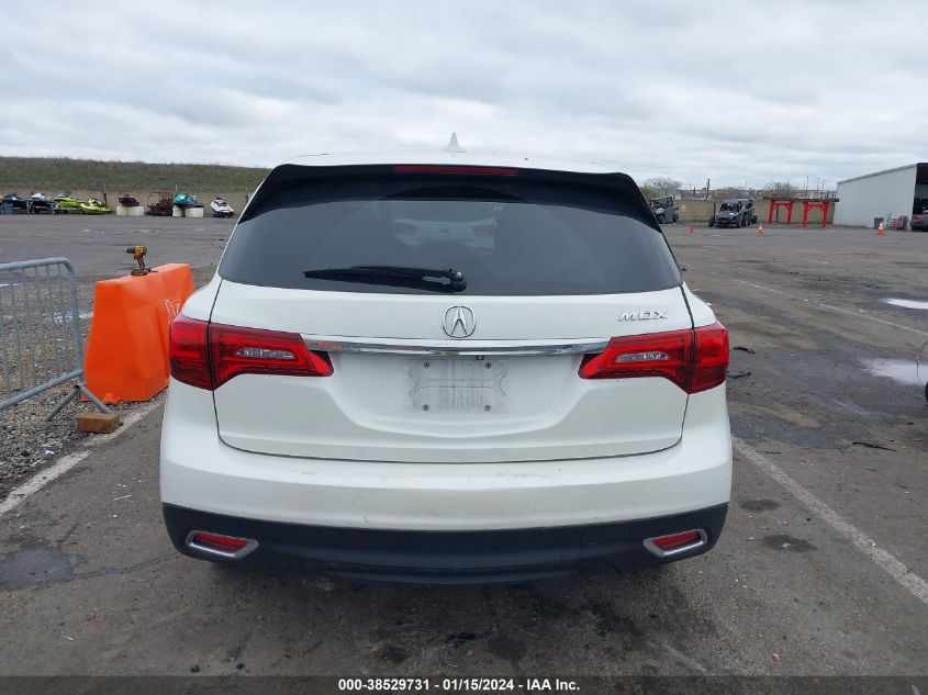 2016 ACURA MDX ACURAWATCH PLUS PACKAGE - 5FRYD3H27GB006127