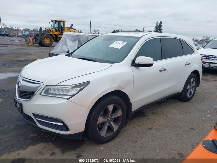 2016 ACURA MDX ACURAWATCH PLUS PACKAGE - 5FRYD3H27GB006127