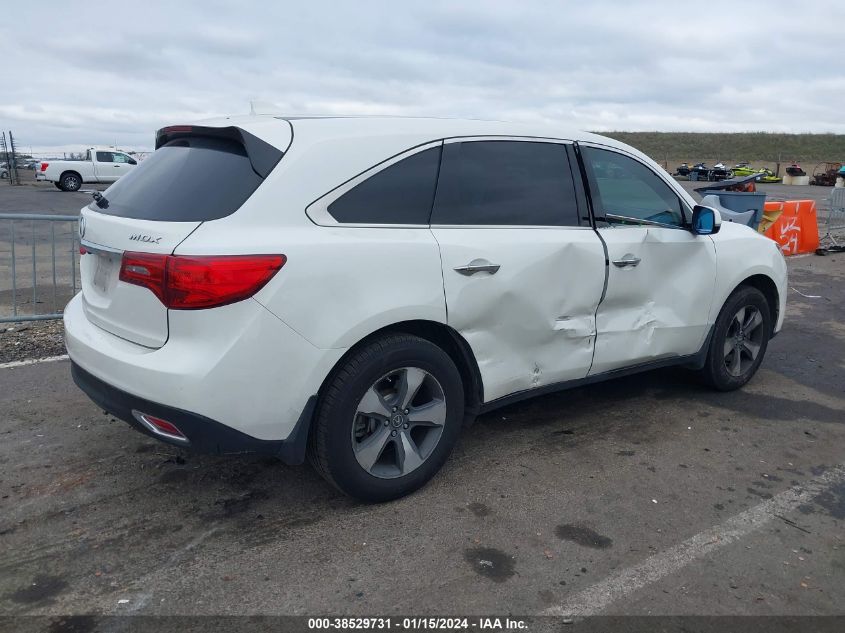 2016 ACURA MDX ACURAWATCH PLUS PACKAGE - 5FRYD3H27GB006127
