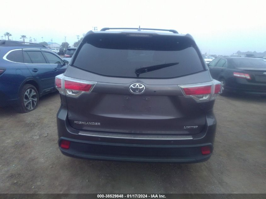 2015 TOYOTA HIGHLANDER LIMITED/LTD PLATINUM - 5TDYKRFH3FS047320
