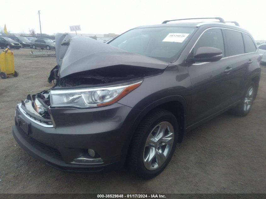 2015 TOYOTA HIGHLANDER LIMITED/LTD PLATINUM - 5TDYKRFH3FS047320