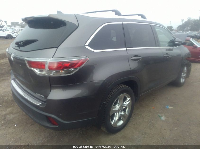 2015 TOYOTA HIGHLANDER LIMITED/LTD PLATINUM - 5TDYKRFH3FS047320