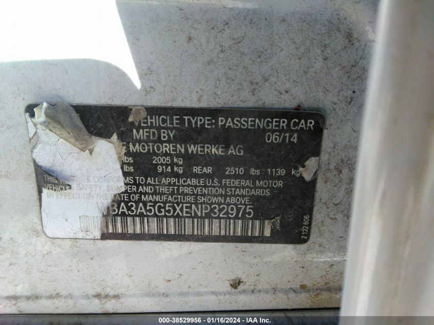 2014 BMW 328I - WBA3A5G5XENP32975