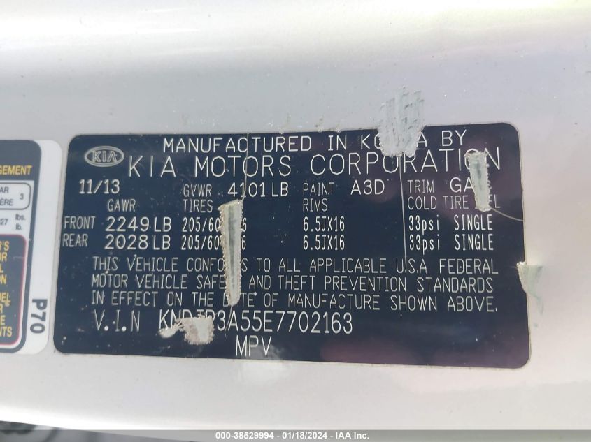 2014 KIA SOUL + - KNDJP3A55E7702163