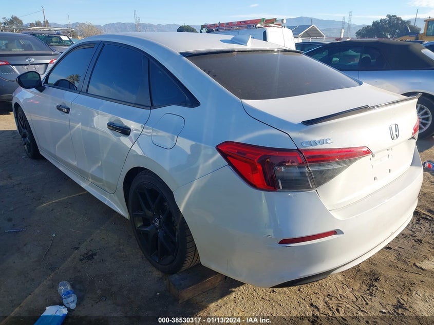 VIN 2HGFE2F53NH546211 2022 HONDA CIVIC SPORT