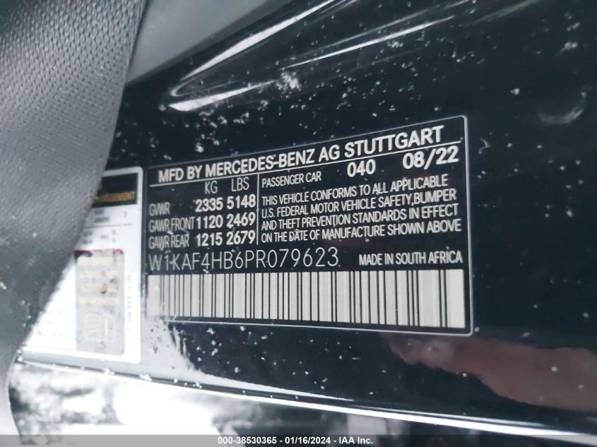 2023 MERCEDES-BENZ C 300 4MATIC - W1KAF4HB6PR079623
