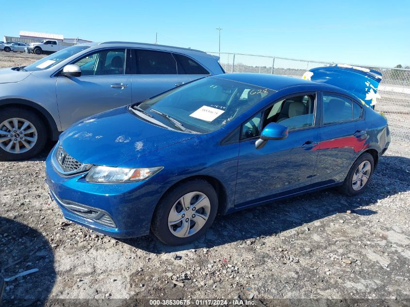 2013 HONDA CIVIC LX - 2HGFB2F55DH569142
