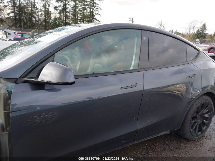 2021 TESLA MODEL Y LONG RANGE DUAL MOTOR ALL-WHEEL DRIVE - 5YJYGDEE6MF213391