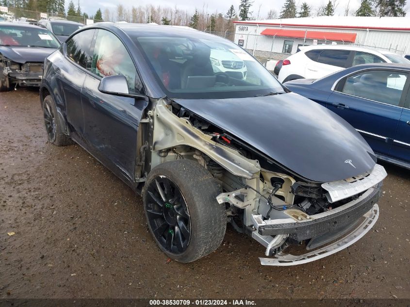 2021 TESLA MODEL Y LONG RANGE DUAL MOTOR ALL-WHEEL DRIVE - 5YJYGDEE6MF213391