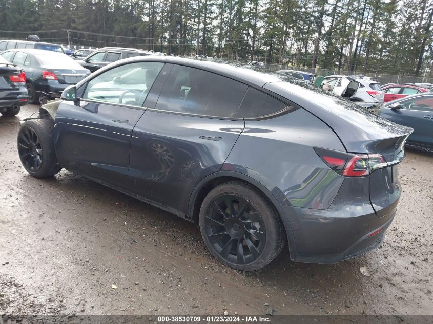 2021 TESLA MODEL Y LONG RANGE DUAL MOTOR ALL-WHEEL DRIVE - 5YJYGDEE6MF213391