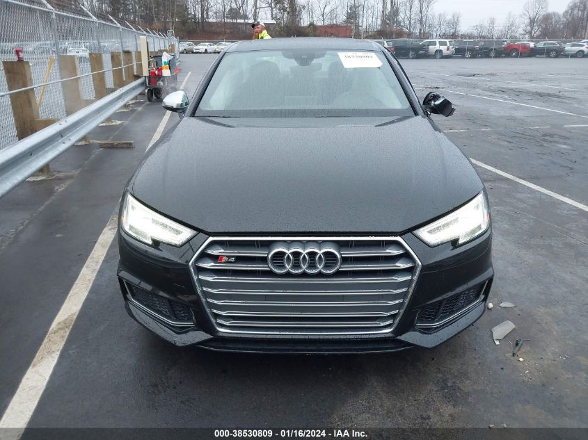 2018 AUDI S4 3.0T PREMIUM PLUS - WAUB4AF42JA064479