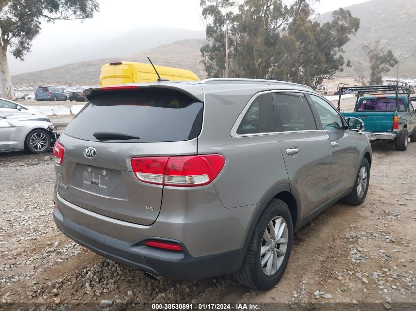 2017 KIA SORENTO LX/L - 5XYPG4A55HG209526