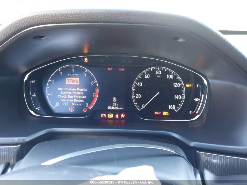 2019 HONDA ACCORD SPORT - 1HGCV1F32KA058034