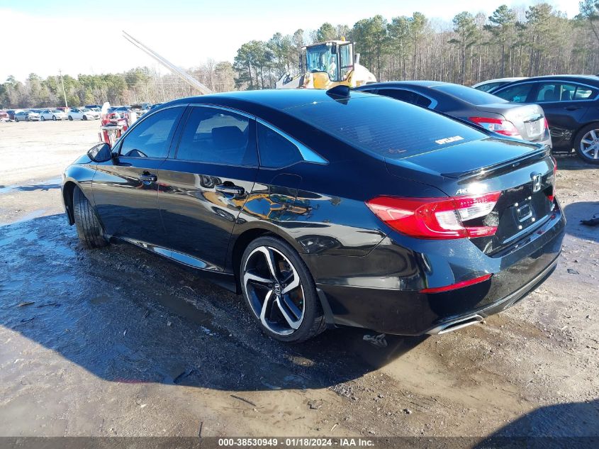 2019 HONDA ACCORD SPORT - 1HGCV1F32KA058034