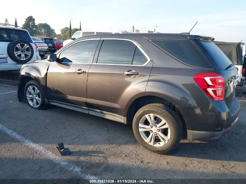 2016 CHEVROLET EQUINOX LS - 2GNALBEK7G6187506